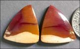 MOOKAITE JASPER MATCHED DESIGNER CABS (Australia) �  T.W. 18.61 ct.